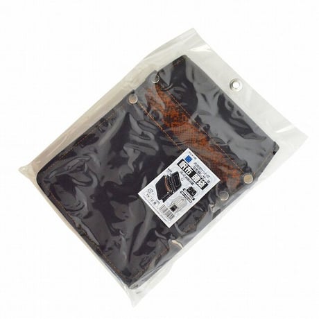 腰袋　内側ポケット付帆布／茶蛇柄 YK-12 黒●金井産業【取寄せ商品】