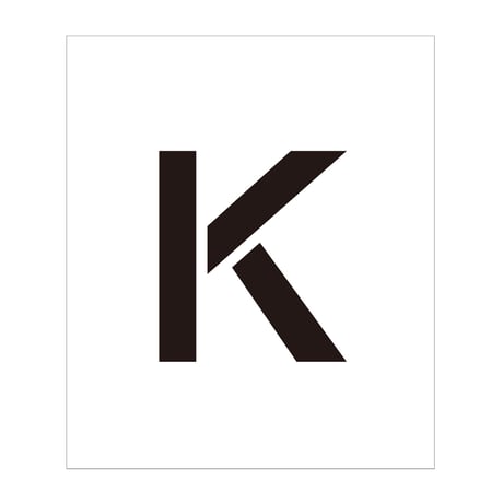 吹付けプレート　ステンシル　アルファベット　Ｋ　マグネット●吹付けプレート　ステンシル　アルファベット　Ｋ　マグネット●グリーンクロス【取寄せ商品】
