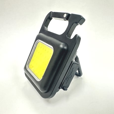 COBカラビナライト ミニ投光器 USB-C充電式 小型 作業灯 キーホルダー IPX4防水 高輝度 4種モード 磁石 アウトドア 釣り キャンプ 登山 充電式 ランタン 軽量 懐中電灯 コンパクト