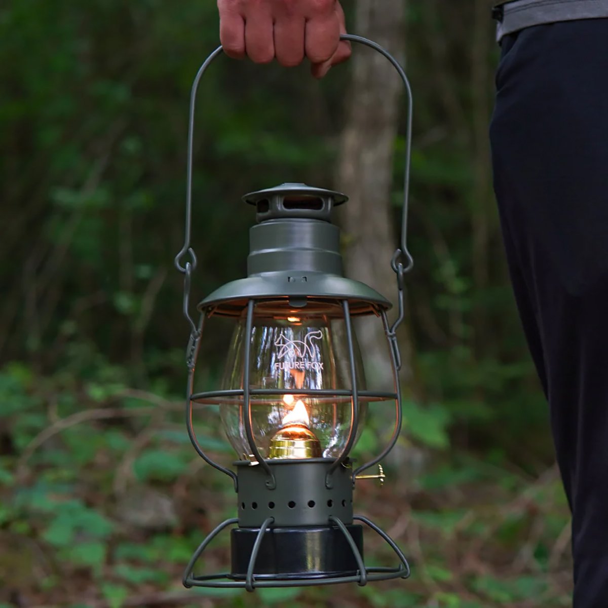 FUTURE FOX オイルランタン キャンプ ?Railroad? ブラック