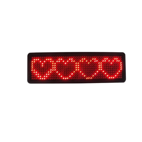 【LEDネームバッジ】オリジナル文字が表示できる、USB充電、店舗、会社、展示会、POPなどに！ネームバッジ LED デジタル ディスプレイ 充電式 自由な文字