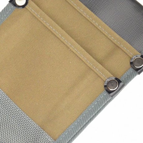 腰袋　内側ポケット付帆布／小型　ＹＫⅡ－０４ YKⅡ-04 灰●金井産業【取寄せ商品】