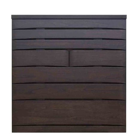 桐蔵 幅118 7段 チェスト 家具 収納 ダーク 6300074123●丸田木工【取寄せ商品】