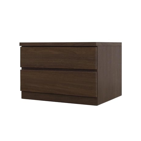 フィット 幅60 2段 チェスト 奥行44cm 家具 収納 ウォールナット 6300074159●丸田木工【取寄せ商品】