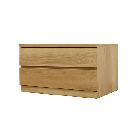フィット 幅70 2段 チェスト 奥行44cm 家具 収納 オーク 6300074163●丸田木工【取寄せ商品】