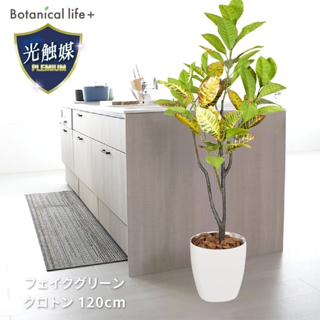 光触媒インテリアグリーン クロトン120cm 鉢付き 25137●光触媒インテリアグリーン クロトン120cm 鉢付き●エスエスケイ【取寄せ商品】