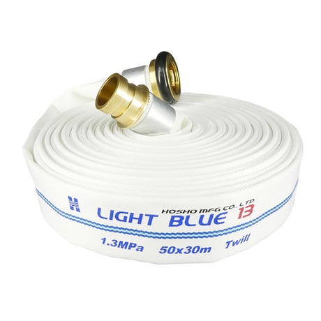 ライトブルーホース（散水用ホース）１．３ＭＰａ　５０Ａ×３０ｍ　黄銅製町野式金具 206211●ライトブルーホース（散水用ホース）１．３ＭＰａ　５０Ａ×３０ｍ　黄銅製町野式金具【取寄せ商品】