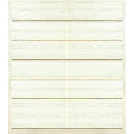 キューブ 幅104 6段 チェスト 家具 収納 ホワイト 6300074113●丸田木工【取寄せ商品】