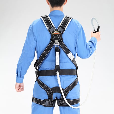 墜落制止用器具　フルハーネス　ロープ式　ランヤード付 豊田【取寄せ商品】