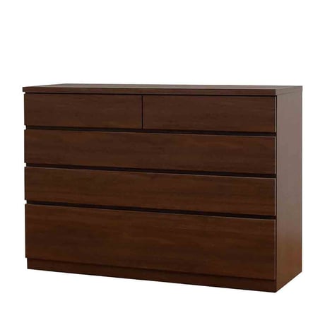 シルフ 幅118 4段 チェスト 家具 収納 ウォールナット 6300074144●丸田木工【取寄せ商品】
