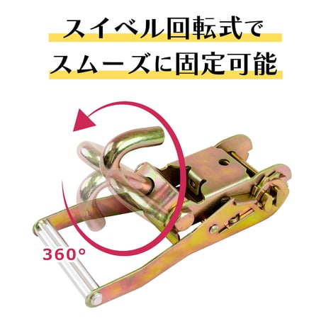 ラッソーストラップ　ラチェット式　１．６ｔｏｎ　幅５０ｍｍ×　長さ３．５ｍ 79999●【取寄せ商品】