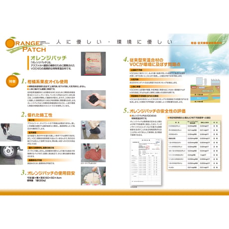 常温全天候型道路補修材　オレンジパッチ細密型　２０ｋｇ入り 6300056898【取寄せ商品】