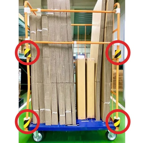 台車用緩衝材　おててまもるくん　20t　トラ柄10個セット 6300065108●長岡産業【取寄せ商品】