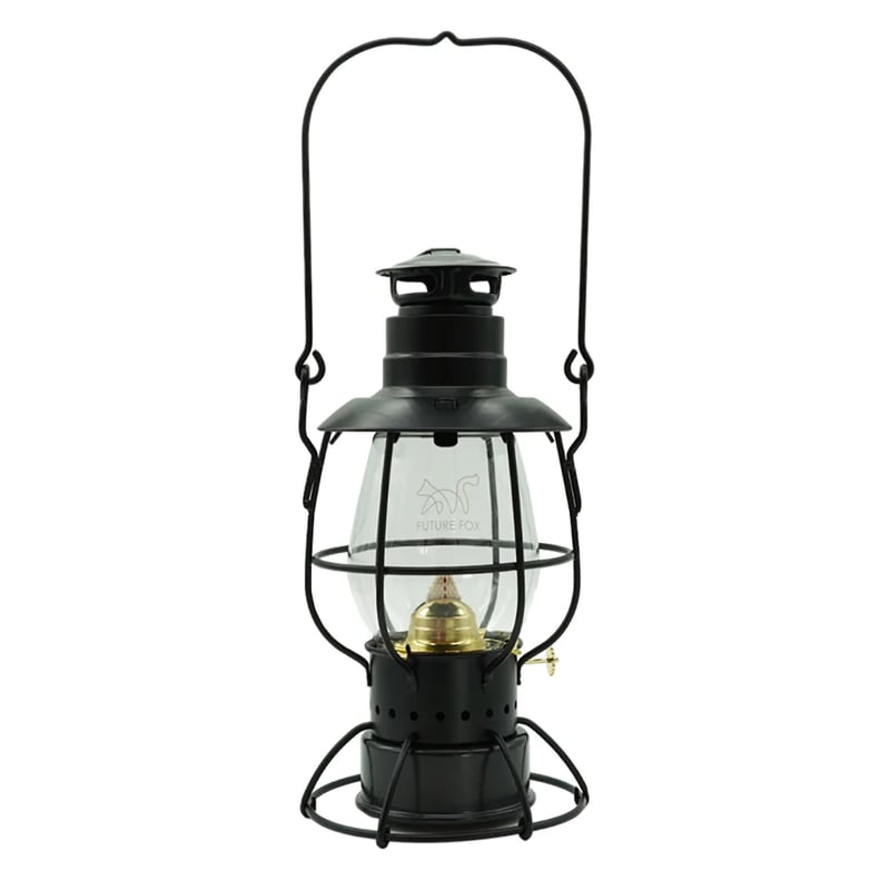 アウトドアランタン FUTURE FOX オイルランタン キャンプ ?Railroad? ブラック
