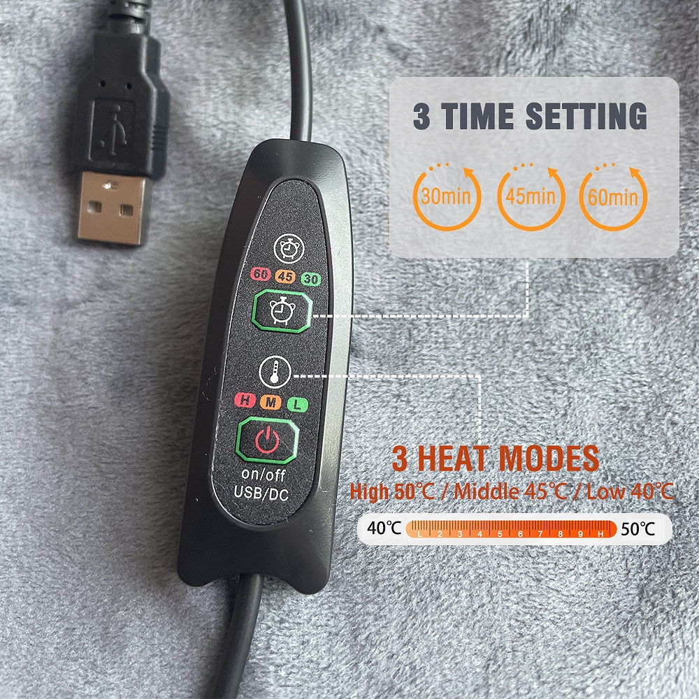 USBブランケット 電気毛布 Electric Blanket(グレー) 電気毛布 USBブランケット 電気毛布 Electric Blanket(グレー) 電気毛布