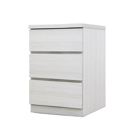 フィット 幅40 3段 チェスト 奥行44cm 家具 収納 ホワイト 6300074182●丸田木工【取寄せ商品】