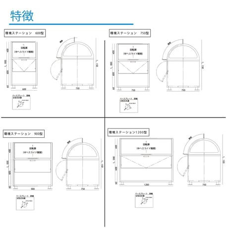 環境ステーションゴミ箱　ＷＳ－１２００　一体型 ＷＳ－１２００●環境ステーションゴミ箱　ＷＳ－１２００　一体型●環境ステーションゴミ箱　ＷＳ－１２００　一体型●ワクイ【取寄せ商品】