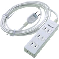 オレンジブック トラスコ中山 ＴＲＵＳＣＯ　電源タップ　２Ｐ４個口　３Ｍ　マグネット付 TOT2-403