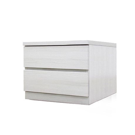 フィット 幅50 2段 チェスト 奥行55cm 家具 収納 ホワイト 6300074170●丸田木工【取寄せ商品】
