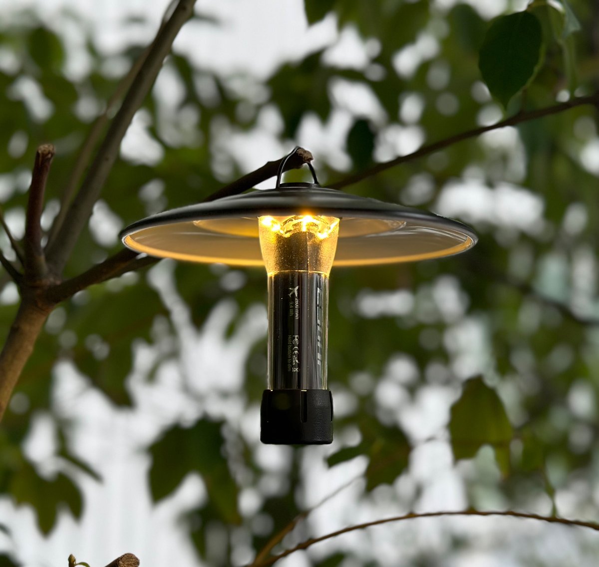 2WAYミニライト シェード＋三脚付き キャンプランタン USB-C充電