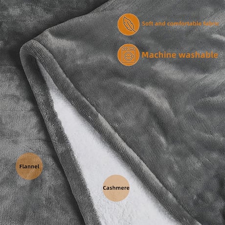 USBブランケット 電気毛布 Electric Blanket(ｸﾞﾚｰ) 電気毛布 ひざ掛け ブランケット 防寒