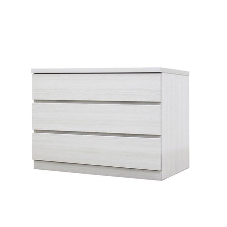 フィット 幅80 3段 チェスト 奥行44cm 家具 収納 ホワイト 6300074194●丸田木工【取寄せ商品】