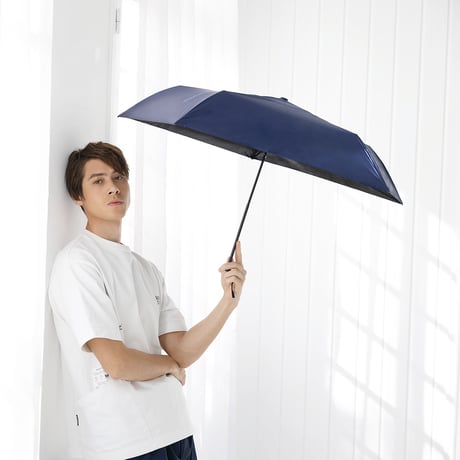 UVAir＋　晴雨兼用折りたたみ傘　サックス 835-009●UVAir＋　晴雨兼用折りたたみ傘　サックス●中谷【取寄せ商品】