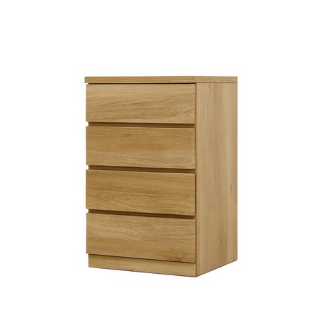 フィット 幅50 4段 チェスト 奥行44cm 家具 収納 オーク 6300074217●丸田木工【取寄せ商品】