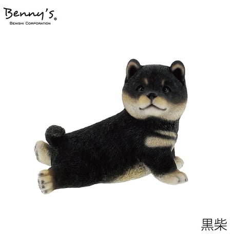 動物オブジェ　シバ（ストレッチ）黒柴 QB-028GBK●動物オブジェ　シバ（ストレッチ）黒柴●紅石 QB-028GBK●動物オブジェ　シバ（ストレッチ）黒柴●紅石【取寄せ商品】