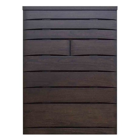 桐蔵 幅102 8段 チェスト 家具 収納 ダーク 6300074125●丸田木工【取寄せ商品】