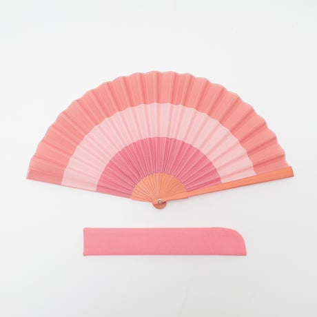 西川庄六　縞々扇子　ピンク 6300069340●西川庄六　縞々扇子　ピンク●BRID 6300069340●西川庄六　縞々扇子　ピンク●BRID【取寄せ商品】
