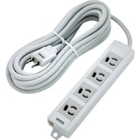 オレンジブック トラスコ中山 ＴＲＵＳＣＯ　電源タップ　３Ｐ抜け止め４個口　５Ｍ　アース／マグネット付 TOT3N-405