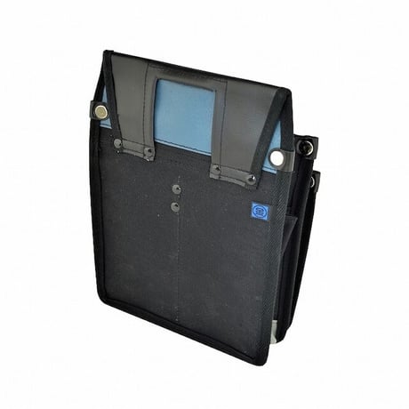 腰袋　内側ポケット付帆布／茶虎柄 YK-20 黒●金井産業【取寄せ商品】