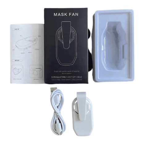 マスク用送風機　Mask  Fan マスクファン 扇風機 蒸れない 熱中症対策 USB 充電式 小型 エアーベンチレーター マスク  elejolie マスク用サーキュレーターファン