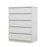 フィット 幅70 5段 チェスト 奥行44cm 家具 収納 ホワイト 6300074251●丸田木工【取寄せ商品】