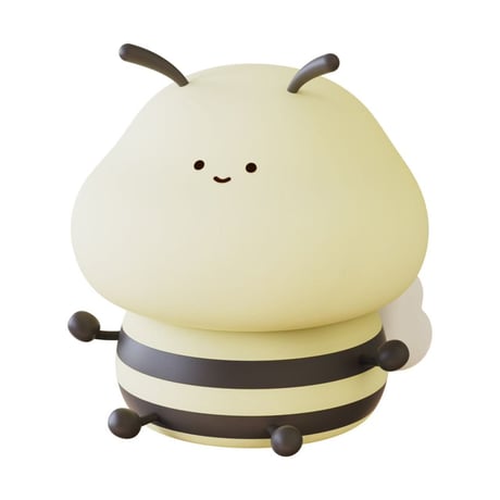 ｼﾘｺﾝﾗｲﾄ ﾊﾁ ｲｴﾛｰ BD-NL-31 蜂 ハチ　ライト シリコン タッチライト 充電式 USB ベッドサイドランプ インテリアライト 間接照明 癒しグッズ ナイトライト おしゃれ