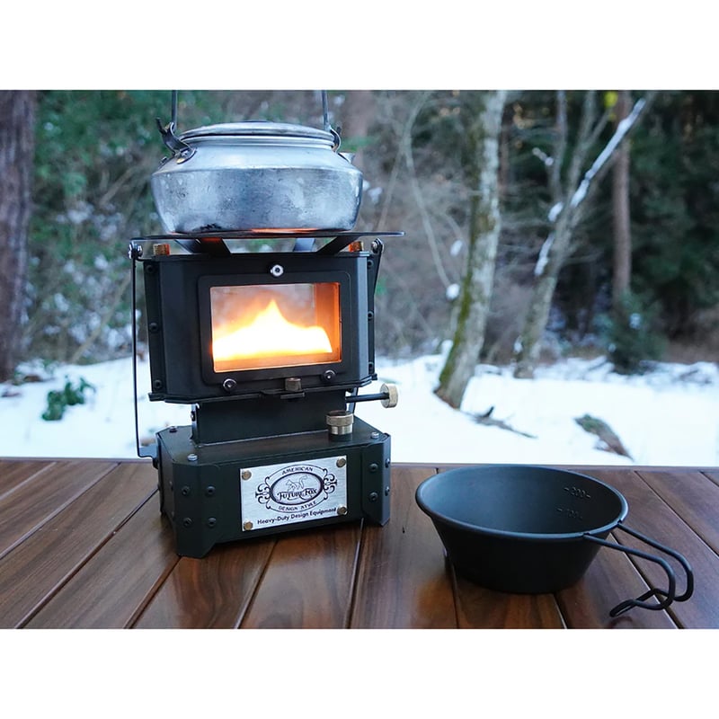 FUTURE FOX アイロンストーブ アウトドア ブラック 6300073373