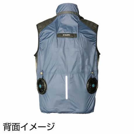 Ａｉｒ　Ｒｅｖｏｌｕｔｉｏｎ　フルハーネス対応ベストジャケットセット　ネイビー　３Ｌ ケイユーシステム