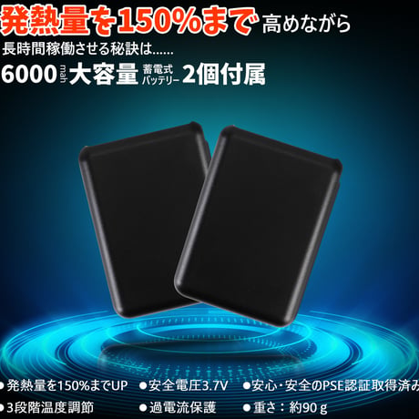 電熱ソックス ブラック 2足セット XX-WZ01-black 加熱靴下 防寒グッズ 冬用ソックス あったか靴下 ヒーターソックス 足元保温 アウトドア キャンプ 通勤 冷え対策 バッテリー付き