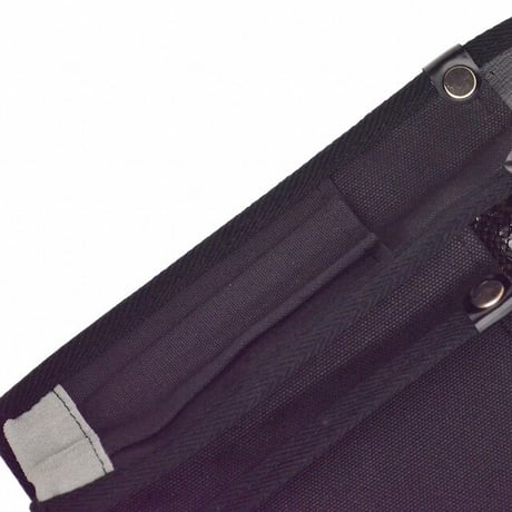 腰袋　内側ポケット付帆布／白蛇柄 YK-10 黒●金井産業【取寄せ商品】