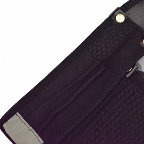 腰袋　内側ポケット付帆布／灰迷彩柄 YK-16 黒●金井産業【取寄せ商品】