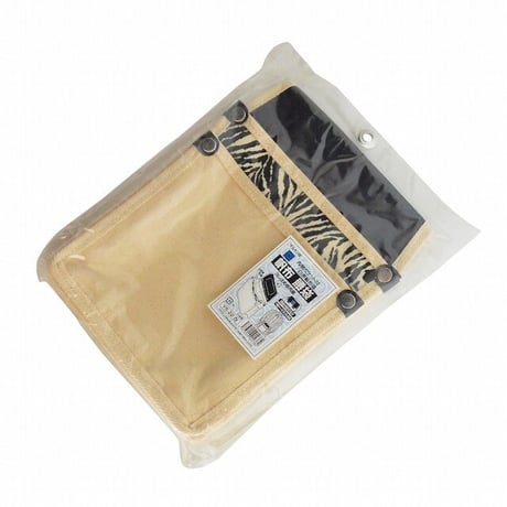 腰袋　内側ポケット付帆布／白虎柄 YK-22 白●金井産業【取寄せ商品】