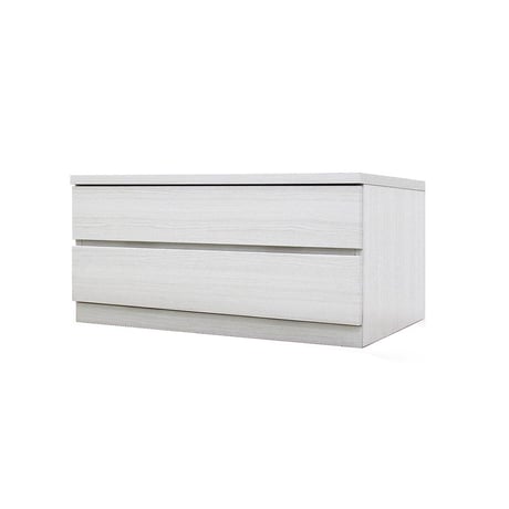 フィット 幅80 2段 チェスト 奥行44cm 家具 収納 ホワイト 6300074164●丸田木工【取寄せ商品】