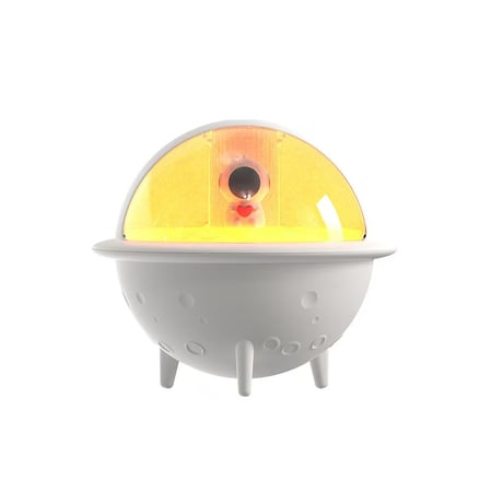 ｽﾍﾟｰｽｷｬﾗ ﾗｲﾄ付き卓上加湿器 JS113 加湿器 卓上加湿器 小型加湿器 USB充電式 アロマ加湿器 超音波式 静音 自動オフ コンパクト 持ち運び おしゃれ