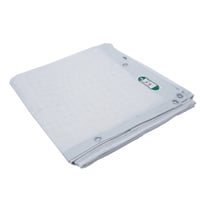 防炎メッシュシート　３．６ｍ×５．４ｍ　白 澤商