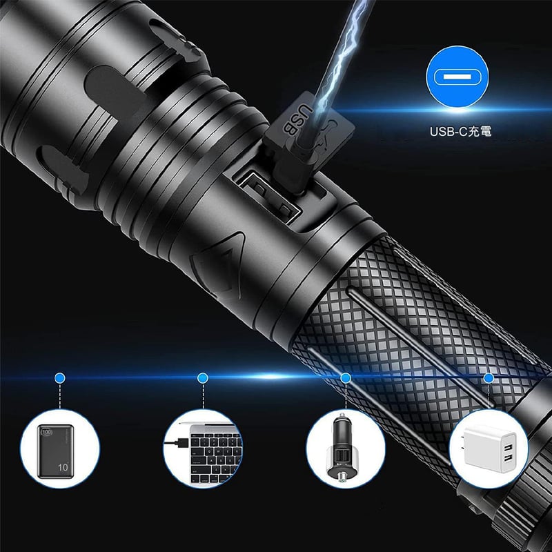 超高出力LED懐中電灯 XM-L 16球 超高出力LED懐中電灯 XM-L 16球