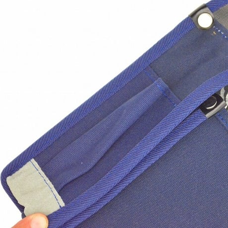 腰袋　内側ポケット付帆布／灰虎柄 YK-21 紺●金井産業【取寄せ商品】