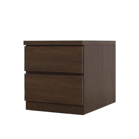 フィット 幅40 2段 チェスト 奥行55cm 家具 収納 ウォールナット 6300074168●丸田木工【取寄せ商品】