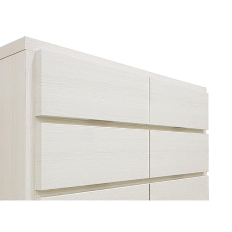 キューブ 幅90 6段 チェスト 家具 収納 ホワイト 6300074110●丸田木工【取寄せ商品】