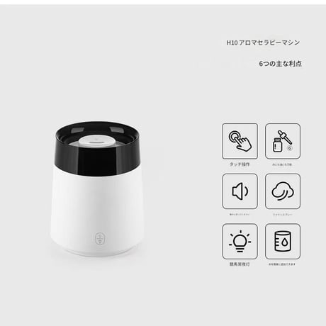 ｲﾙﾐﾈｰｼｮﾝ加湿器150mlﾎﾜｲﾄH10 加湿器 卓上加湿器 超音波式 LED アロマ対応 静音 小型 USB給電 空焚き防止  車載 オフィス 寝室 乾燥対策 花粉症対策